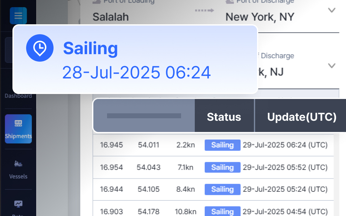 Enhanced Vessel Route Log Tracking